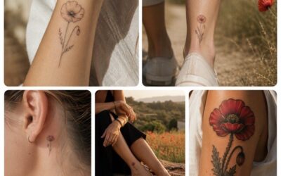 Klaproos tattoo: betekenis, symboliek, inspiratie en sjablonen
